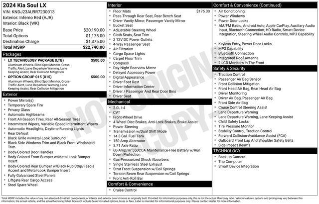 2024 Kia Soul - $16,951