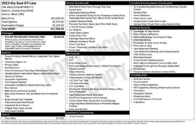 2023 Kia Soul - $18,885