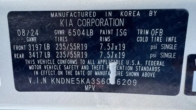 2025 Kia Carnival Hybrid SX Prestige