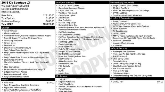 2016 Kia Sportage LX