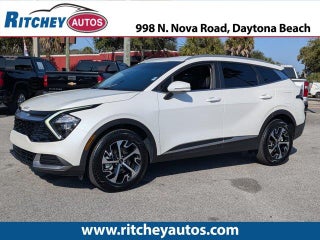 2023 Kia Sportage Hybrid with Snow White Pearl Exterior