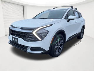 2023 Kia Sportage Hybrid with Snow White Pearl Exterior