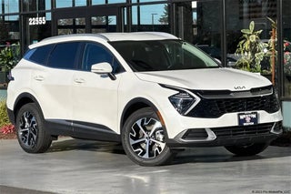 2025 Kia Sportage Hybrid with Snow White Pearl Exterior