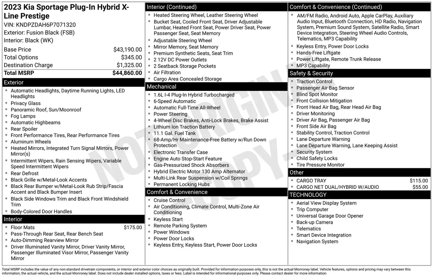 2023 Kia Sportage - $29,950