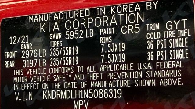 2022 Kia Sorento Plug-In Hybrid SX Prestige