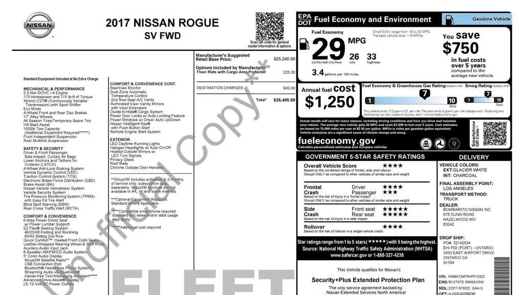 2017 Nissan Rogue S