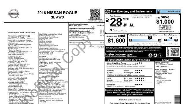 2016 Nissan Rogue SL