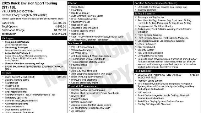 2025 Buick Envision Sport Touring