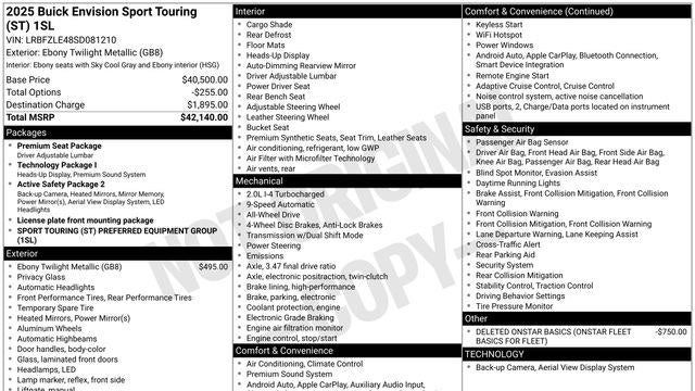 2025 Buick Envision Sport Touring