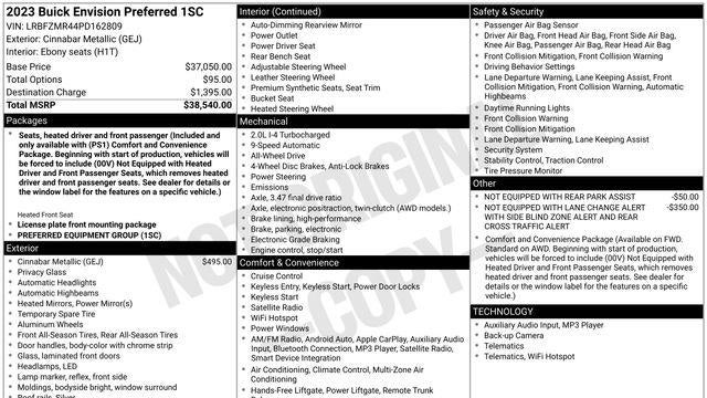 2023 Buick Envision Preferred