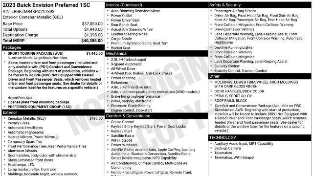 2023 Buick Envision Preferred