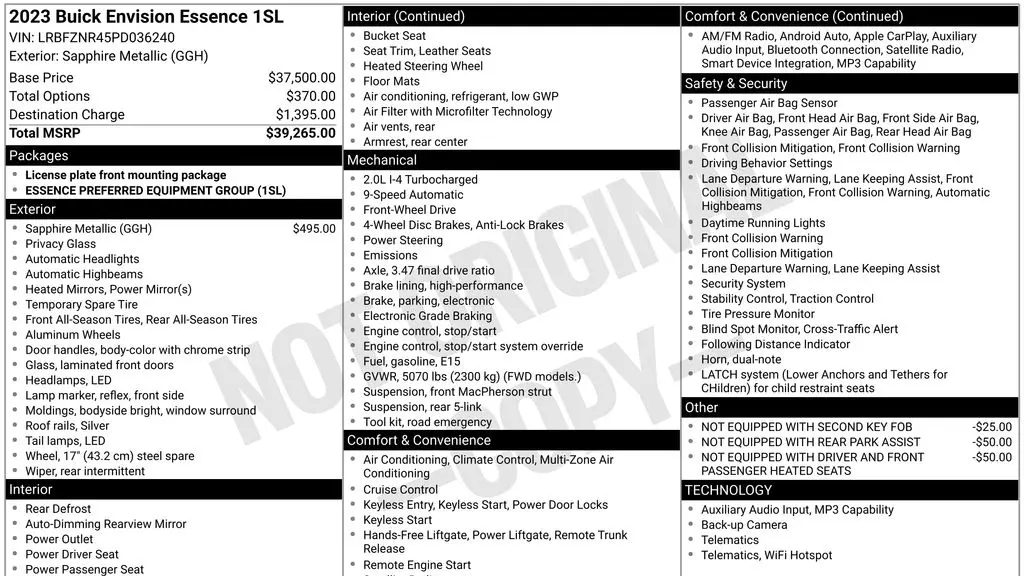 2023 Buick Envision Essence