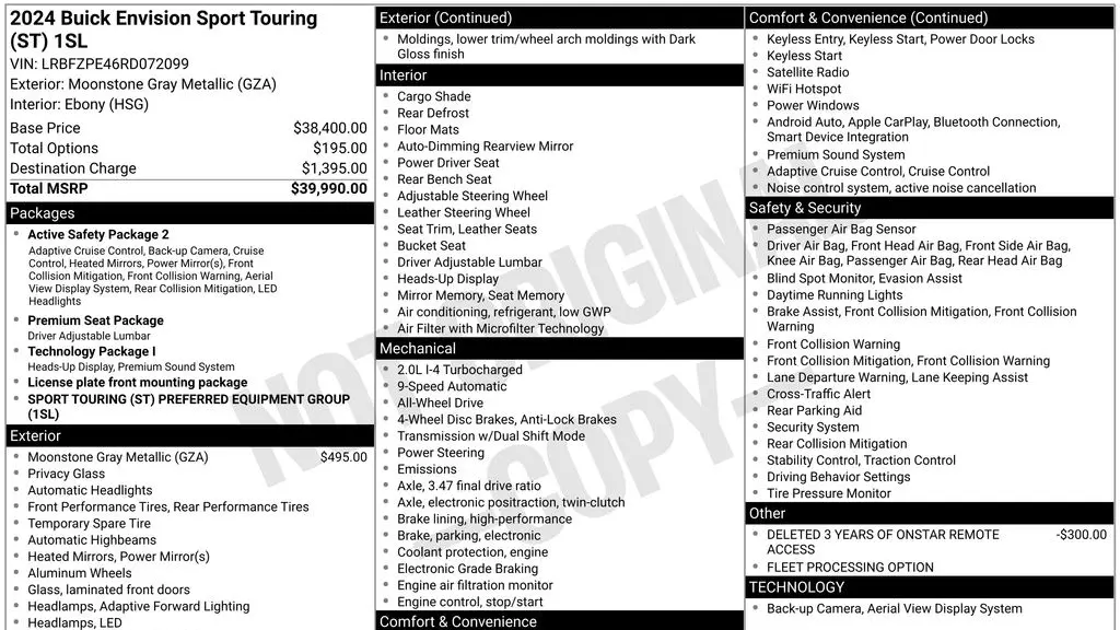 2024 Buick Envision Sport Touring