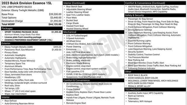 2023 Buick Envision Essence