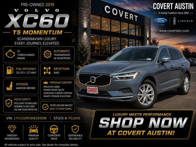 Photo of a 2019 Volvo XC60 AWD T5 Momentum 4DR SUV for sale
