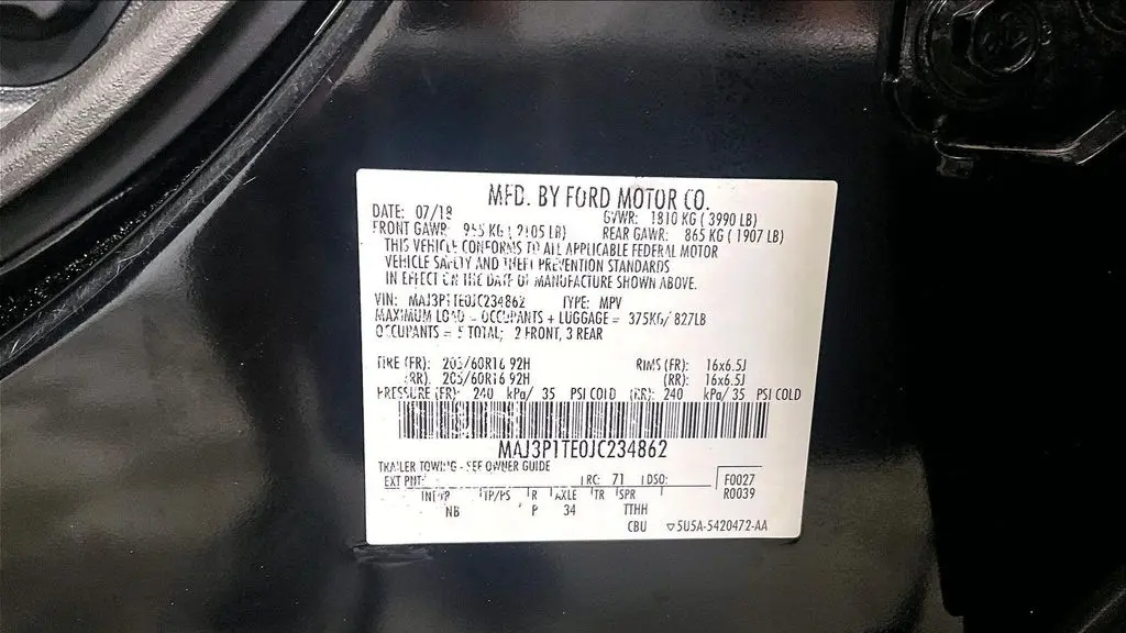 2018 Ford EcoSport SE