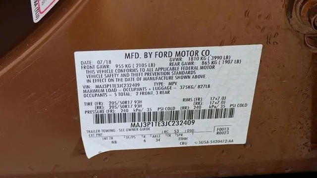 2018 Ford EcoSport SE