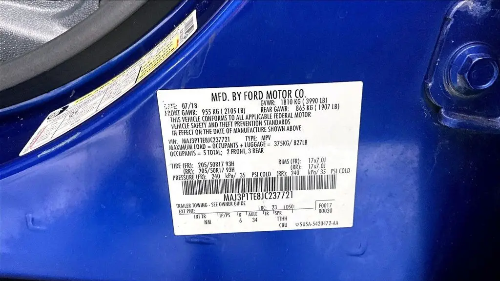 2018 Ford EcoSport SE