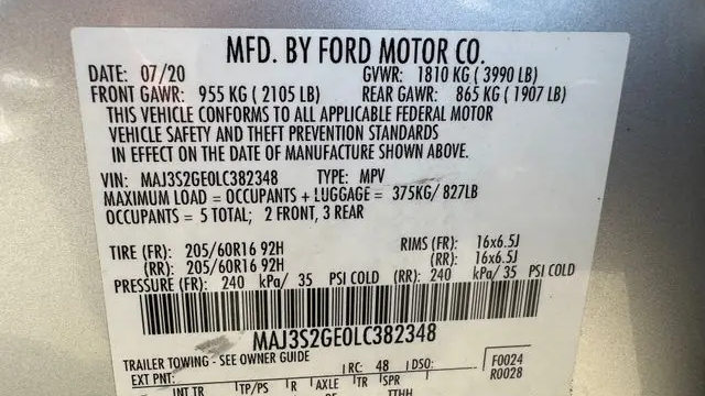 2020 Ford EcoSport SE