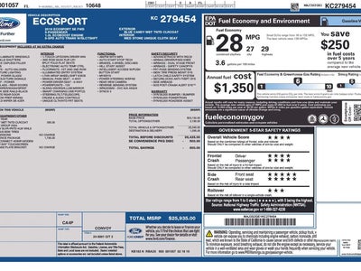 2019 Ford Ecosport SE 4DR Crossover