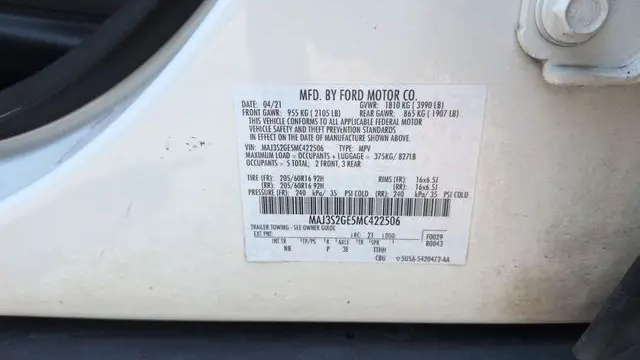 2021 Ford EcoSport SE