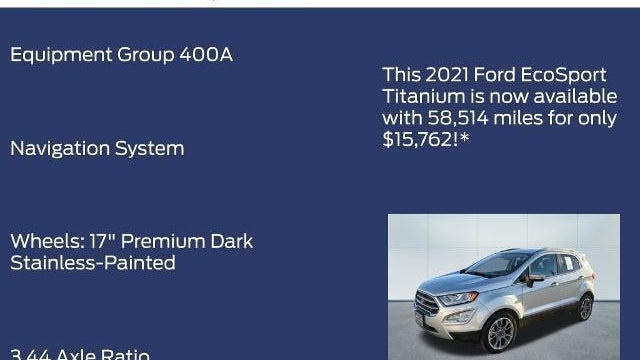 2021 Ford EcoSport Titanium