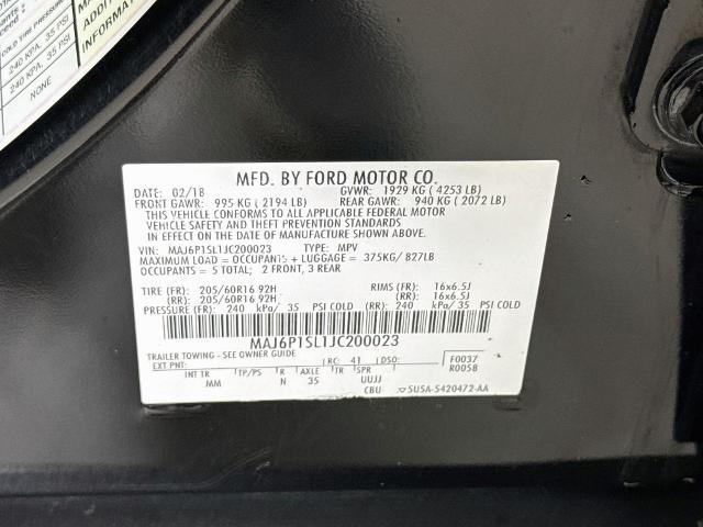 2018 Ford Ecosport - $9,200