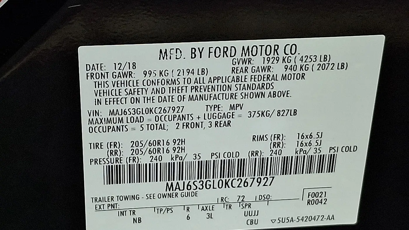 2019 Ford EcoSport SE