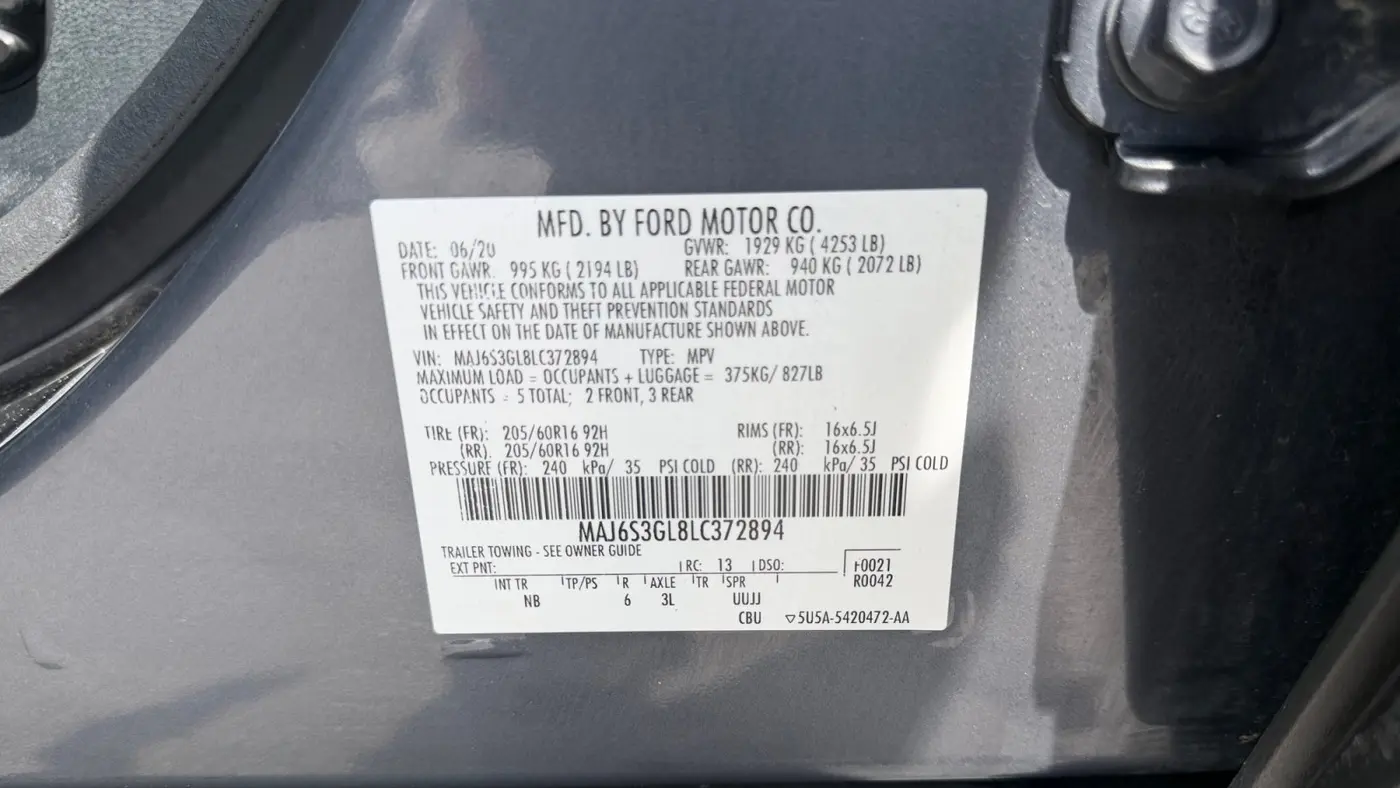 2020 Ford EcoSport SE