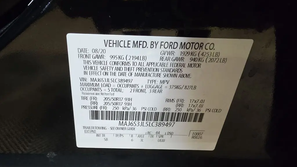 2020 Ford EcoSport SES