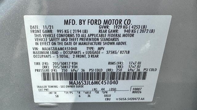 2021 Ford EcoSport SES