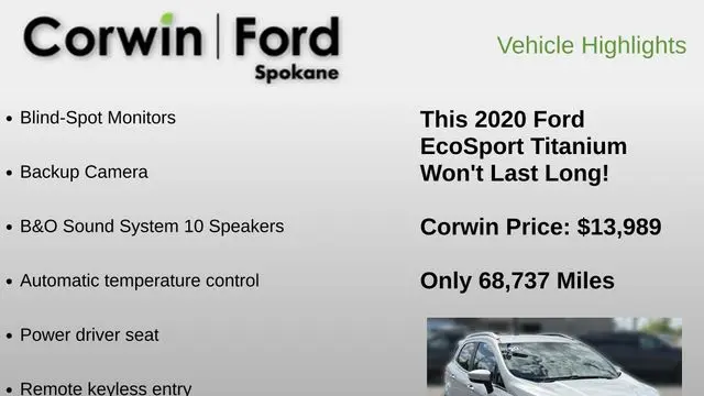 2020 Ford EcoSport Titanium