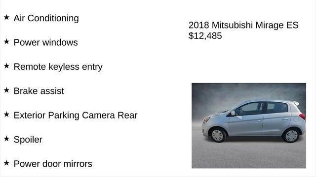 2018 Mitsubishi Mirage ES