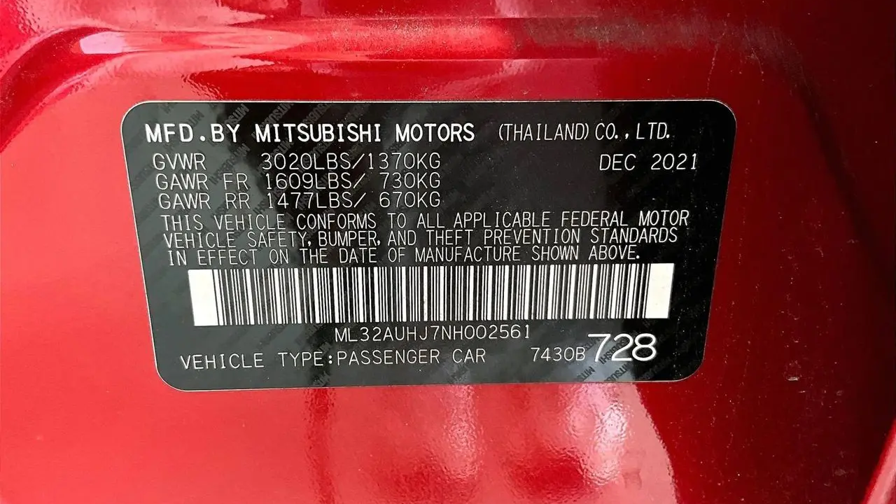 2022 Mitsubishi Mirage ES