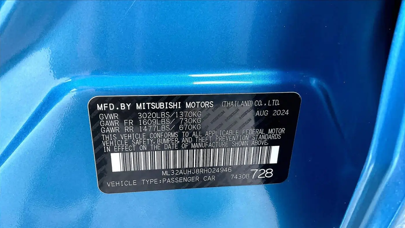 2024 Mitsubishi Mirage ES
