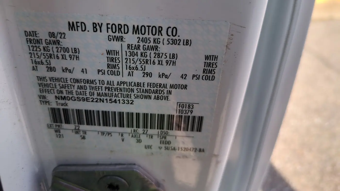 2022 Ford Transit Connect XL