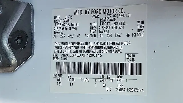 2015 Ford Transit Connect XL