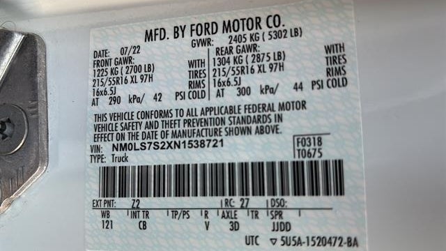 2022 Ford Transit Connect XL