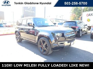 2021 Land Rover Defender with Santorini Black Metallic Exterior