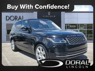 2018 Land Rover Range Rover with Santorini Black Metallic Exterior