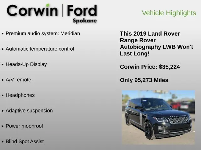 2019 Land Rover Range Rover - $35,224