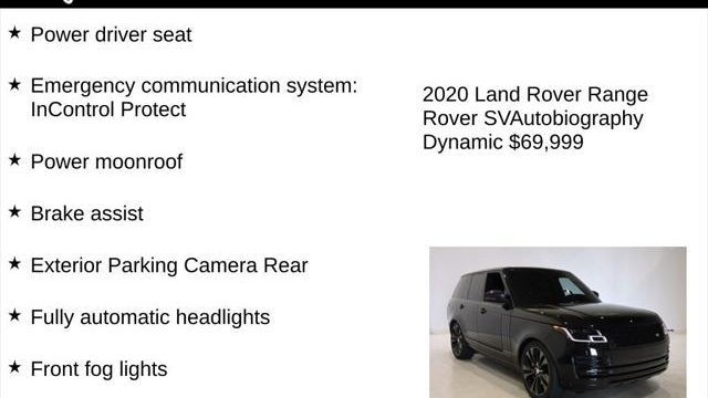 2020 Land Rover Range Rover SVAutobiography Dynamic