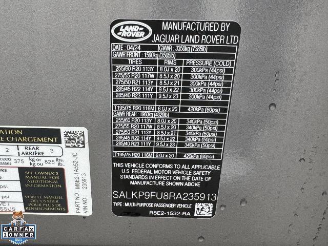 2024 Land Rover Range Rover - $86,991