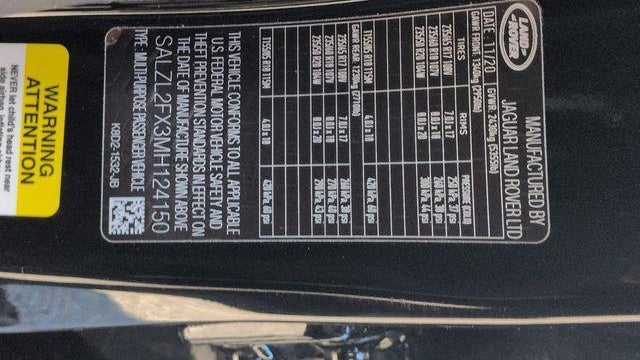 2021 Land Rover Range Rover Evoque R-Dynamic SE
