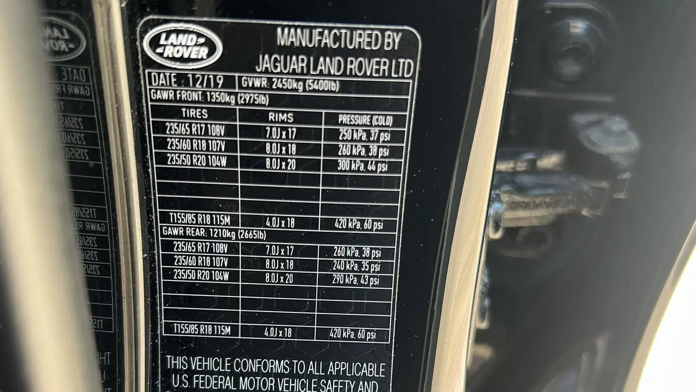2020 Land Rover Range Rover Evoque R-Dynamic SE