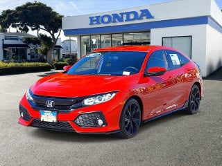 2017 Honda Civic with Rallye Red Exterior