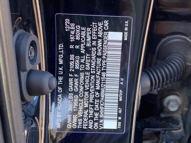 2021 Honda Civic - $20,093