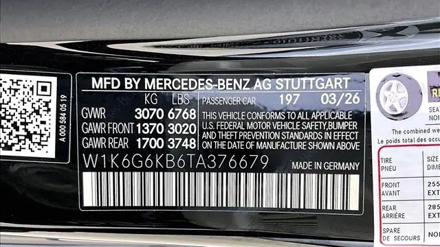 2026 Mercedes-Benz S-Class S 580e 4MATIC