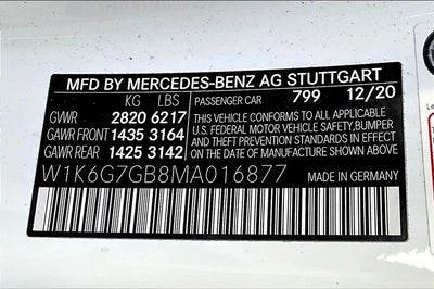 2021 Mercedes-Benz S-Class AWD S 580 4MATIC 4DR Sedan