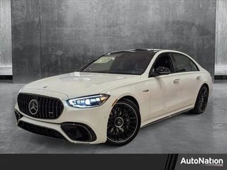 2025 Mercedes-Benz S-Class with Manufaktur Moonlight White Metallic Exterior